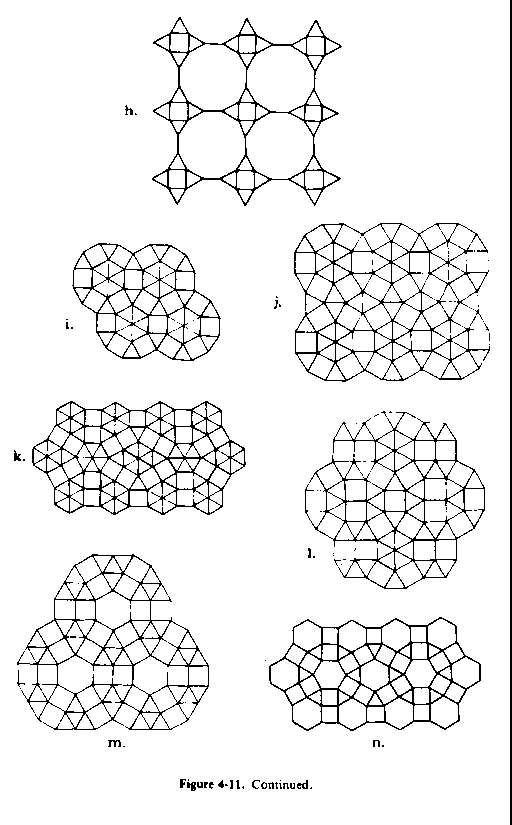 Figure 4-11b. Remainder of demi-regular patterns.